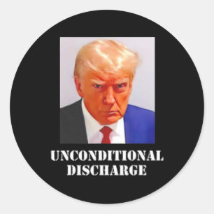 Veroordeling Trump viert onvoorwaardelijke Disch Ronde Sticker