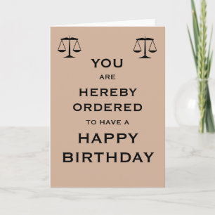 Veroordeling van een Happy Birthday Kaart
