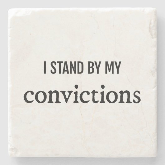 Veroordelingen Onderzetter met marmer Stone (Voorkant)