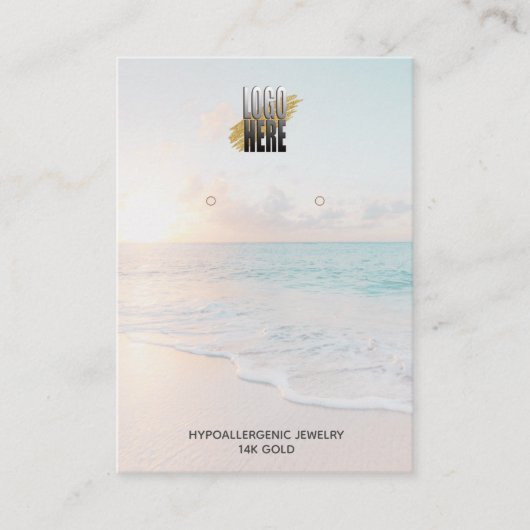 Veroorzaakt de Beach Scène van de Vertoning met uw Visitekaartje (Voorkant)