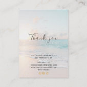 Veroorzaakt de Beach Scène van de Vertoning met uw Visitekaartje (Achterkant)