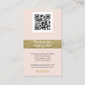 Veroorzaakt Vertoning Logo QR Code Sociale Media B Visitekaartje (Achterkant)