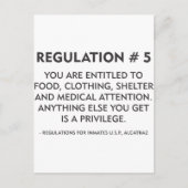 Verordening nr. 5 briefkaart (Voorkant)