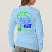 Verouden om verpleegster te zijn t-shirt (Achterkant)