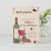 Verouderd aan perfectioneringsuitnodiging kaart (Staand voorkant)