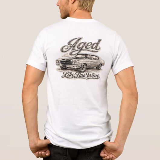 Verouderd Als Fijne Wijn Tri-Blend Shirt (Achterkant)