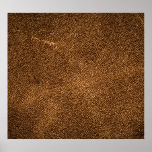 Verouderd bruin leer: klassieke textuur poster (Voorkant)