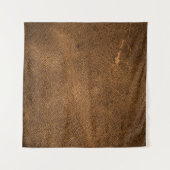 Verouderd bruin leer: klassieke textuur wandkleed (Voorkant (horizontaal))