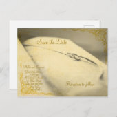 verouderd fotostijl opslaan van de datum bruiloft briefkaart (Voorkant / Achterkant)