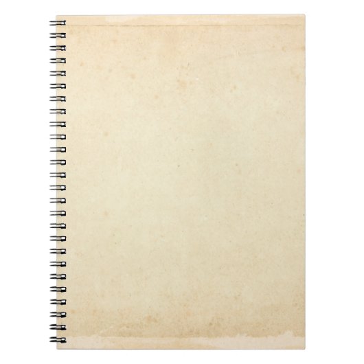 Verouderd geel papier textuur notitieboek (Voorkant)