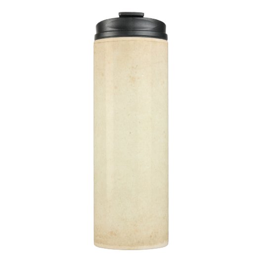 Verouderd geel papier textuur thermosbeker (Voorkant)