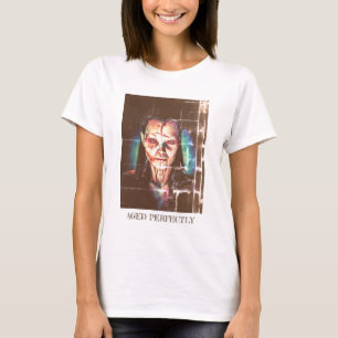 Verouderd perfect. Grappige zelfportret van een vr T-shirt