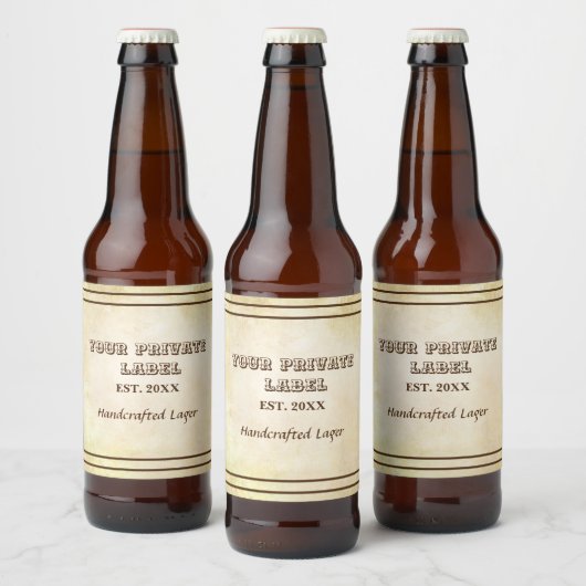 verouderd perkamentwijn uw eigen label bier etiket (Flessen)