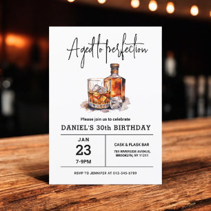Verouderd tot in perfectie 30ste Whiskey-verjaarda Kaart