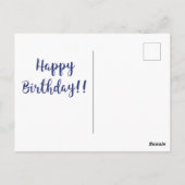 Verouderd tot in perfectie | Leuke quote blauw / V Briefkaart (Achterkant)