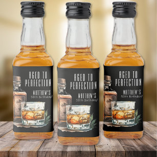 Verouderd tot in perfectie Whiskey Heren Verjaarda Likeurfles Etiket