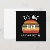 verouderd tot perfecte Kaart op de geboorte (Voorkant / Achterkant)