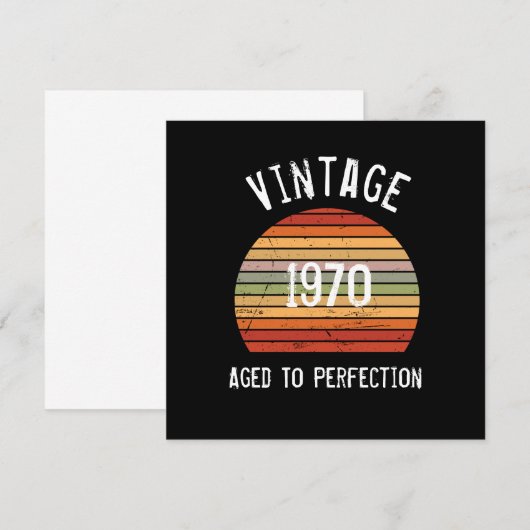  verouderd tot perfecte Kaart op de geboorte (Voorkant / Achterkant)