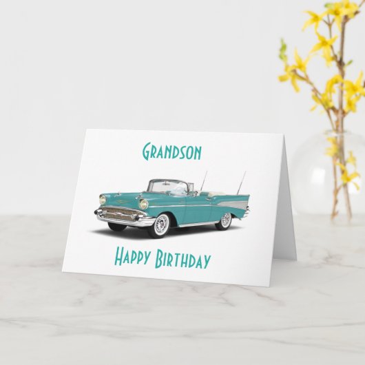 VERouderd tot perfecte **KLEINZOON** CLASSICER DAN Kaart (Gele Bloem)