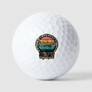 Verouderd tot perfectie 1970 originele onderdelen golfballen