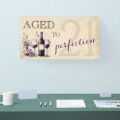 Verouderd tot perfectie 21e verjaardag spandoek (Beurs)
