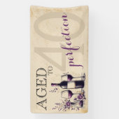 Verouderd tot perfectie 40e verjaardag spandoek (Verticaal)