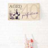 Verouderd tot perfectie 40e verjaardag spandoek (Insitu)