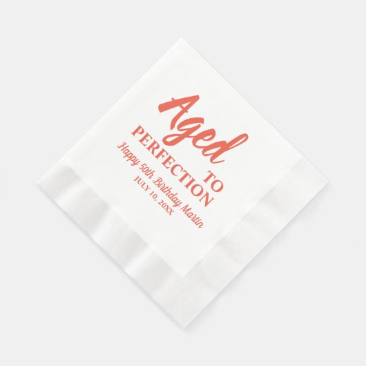 Verouderd tot perfectie 50e verjaardag servetten (Hoek)