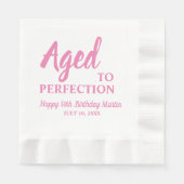 Verouderd tot perfectie 50e verjaardag servetten (Voorkant)