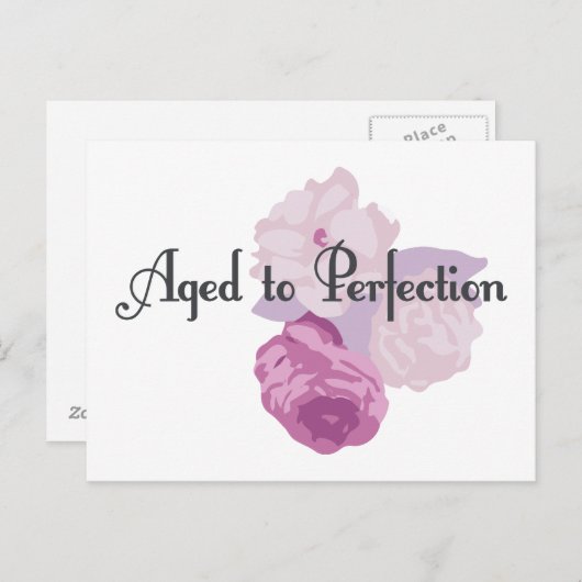 Verouderd tot perfectie! briefkaart (Voorkant / Achterkant)