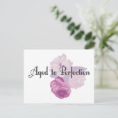 Verouderd tot perfectie! briefkaart (Staand voorkant)