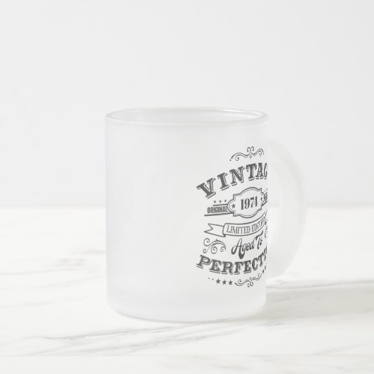  Verouderd tot perfectie Frosted Mok (Voorkant rechts)