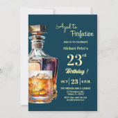 Verouderd tot perfectie Mannen 23e Whiskey Verjaar Kaart (Voorkant)