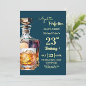 Verouderd tot perfectie Mannen 23e Whiskey Verjaar Kaart (Staand voorkant)