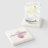 Verouderd tot perfectie! stenen onderzetter (Zijkant)