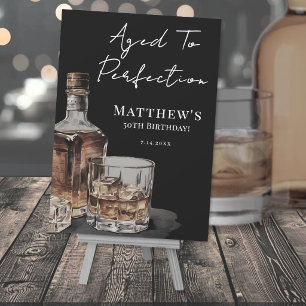 Verouderd Tot Perfectie Verjaardagsfeest Bord Kaart