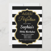 verouderd tot perfectie verjaardagsuitnodiging kaart (Voorkant)