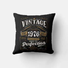 Verouderd Tot Perfectie Vintage 1976 Verjaardag 50 Kussen