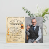 Verouderd tot perfectie Whiskey 50th 60th Mannen F Kaart (Staand voorkant)