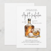 Verouderd tot perfectie Whiskey & Golf Mannen Kaart (Voorkant / Achterkant)