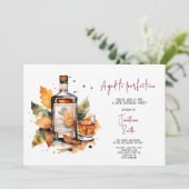Verouderd tot perfectie whisky verjaardagsfeestje kaart (Staand voorkant)