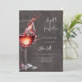 Verouderd tot perfectie wijn verjaardagsfeestje kaart (Staand voorkant)