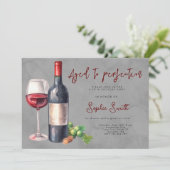 Verouderd tot perfectie wijn verjaardagsfeestje kaart (Staand voorkant)