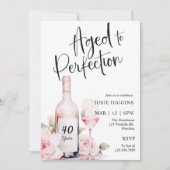 Verouderd tot perfectie, wijnthema, wijnmakerij ve kaart (Voorkant)