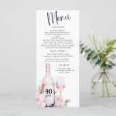 Verouderd tot perfectie, wijnthema, wijnmakerij ve menu (Staand voorkant)