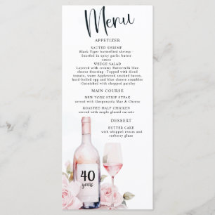 Verouderd tot perfectie, wijnthema, wijnmakerij ve menu