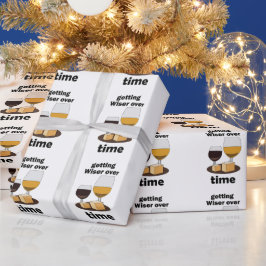 Verouderd tot perfectie Wijzer worden met de tijd Cadeaupapier