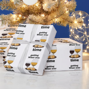 Verouderd tot perfectie Wijzer worden met de tijd Cadeaupapier