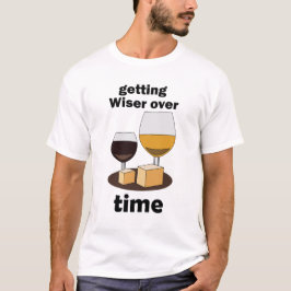 Verouderd Tot Perfectie Wijzer Worden Met De Tijd T-shirt