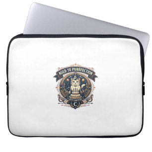 Verouderd Tot Purrfecte Kattenverjaardag Leeftijd Laptop Sleeve